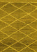 Abstract Yellow Modern Rug, abs1795yw