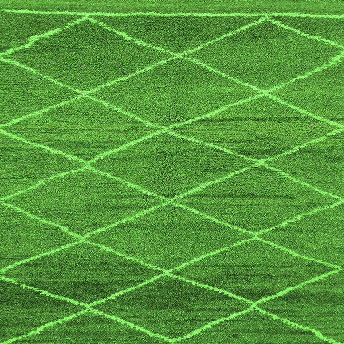 Square Abstract Green Modern Rug, abs1795grn