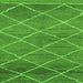 Square Abstract Green Modern Rug, abs1795grn