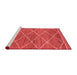 Modern Red Washable Rugs