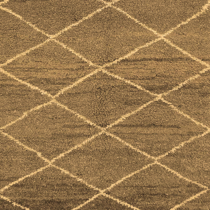 Abstract Brown Modern Rug, abs1795brn