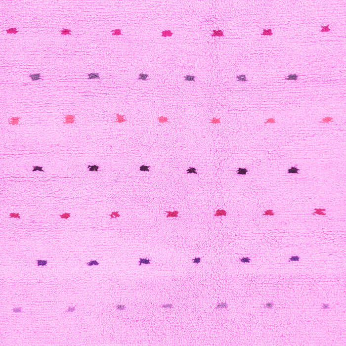 Machine Washable Solid Pink Modern Rug, wshabs1796pnk