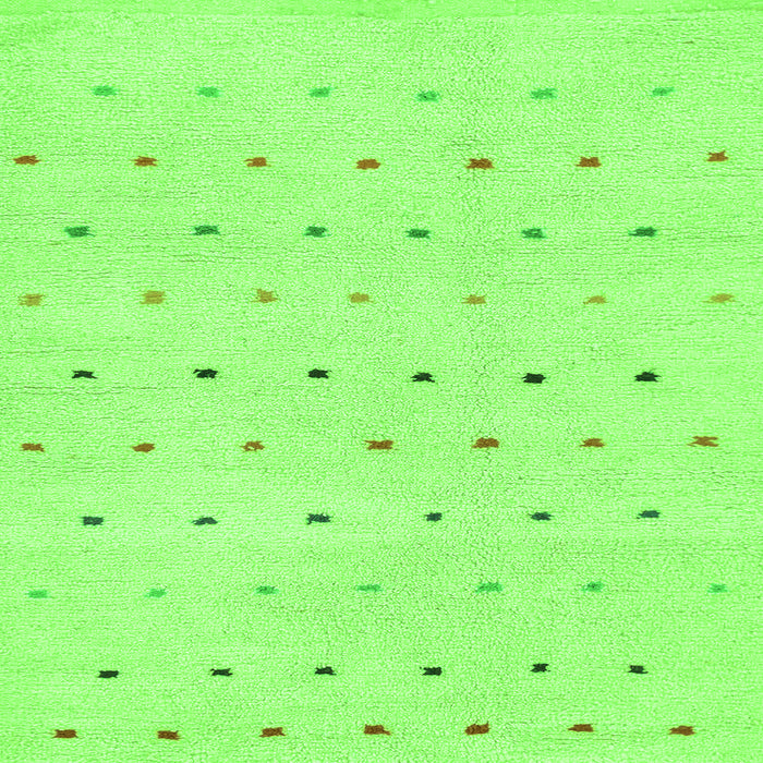 Square Machine Washable Solid Green Modern Area Rugs, wshabs1796grn