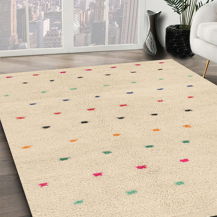 Machine Washable Abstract Gold Rug in a Family Room, wshabs1796
