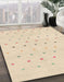 Abstract Golden Blonde Gold Solid Rug in Family Room, abs1796