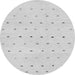 Round Solid Gray Modern Rug, abs1796gry