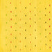 Square Solid Yellow Modern Rug, abs1796yw