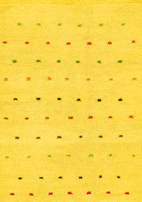 Solid Yellow Modern Rug, abs1796yw