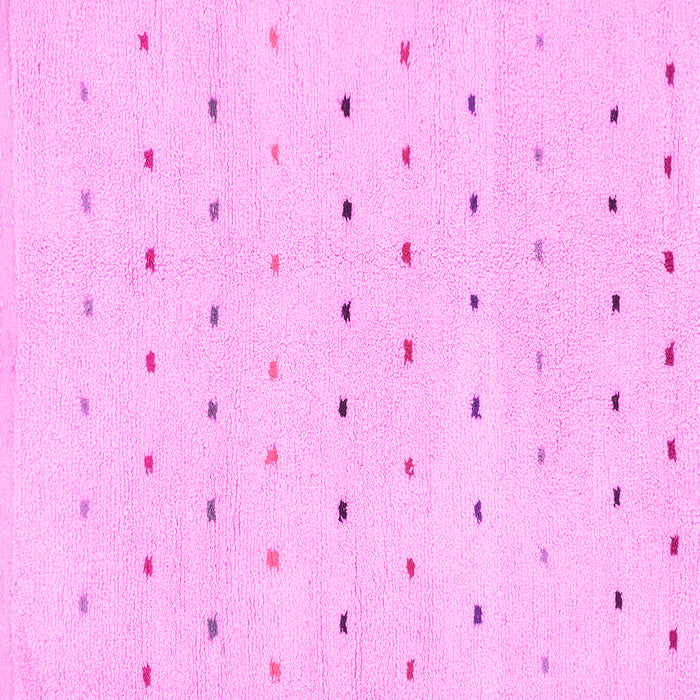 Square Machine Washable Solid Pink Modern Rug, wshabs1796pnk