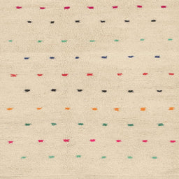 Square Abstract Golden Blonde Gold Solid Rug, abs1796