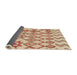 Sideview of Abstract Chocolate Brown Solid Rug, abs1797