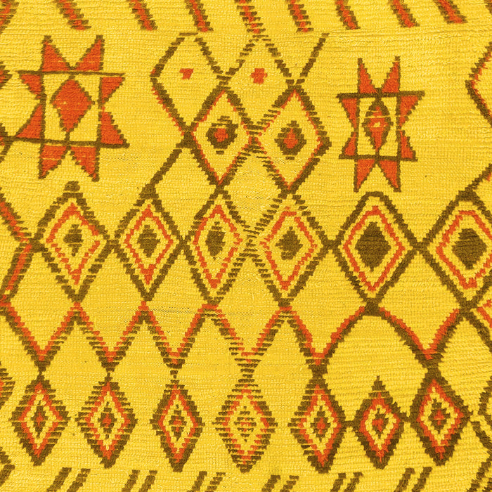 Solid Yellow Modern Rug, abs1797yw