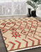 Machine Washable Abstract Chocolate Brown Rug in a Family Room, wshabs1797