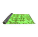 Sideview of Solid Green Modern Rug, abs1797grn