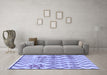 Machine Washable Solid Blue Modern Rug in a Living Room, wshabs1797blu