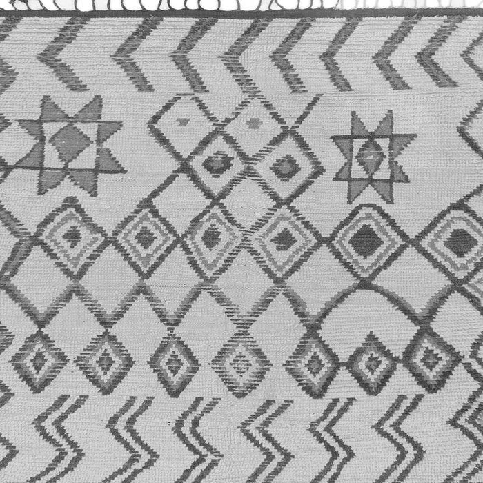 Square Machine Washable Solid Gray Modern Rug, wshabs1797gry