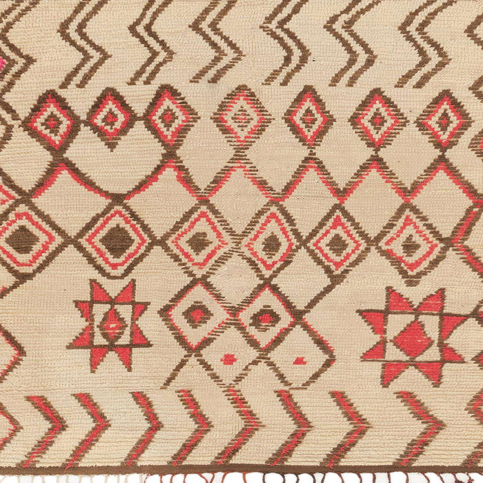 Square Machine Washable Abstract Chocolate Brown Rug, wshabs1797