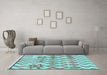 Machine Washable Solid Light Blue Modern Rug in a Living Room, wshabs1797lblu