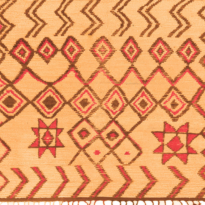 Square Machine Washable Solid Orange Modern Area Rugs, wshabs1797org