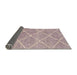 Sideview of Abstract Rose Purple Modern Rug, abs1798