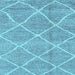 Square Machine Washable Abstract Light Blue Modern Rug, wshabs1798lblu