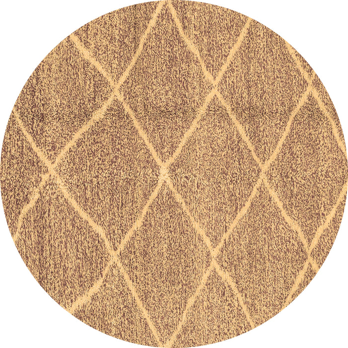 Round Machine Washable Abstract Brown Modern Rug, wshabs1798brn