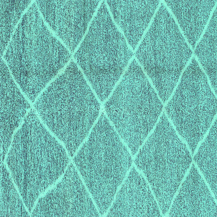 Square Machine Washable Abstract Turquoise Modern Area Rugs, wshabs1798turq