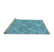 Sideview of Machine Washable Abstract Light Blue Modern Rug, wshabs1798lblu