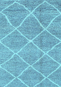 Abstract Light Blue Modern Rug, abs1798lblu