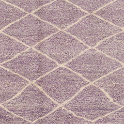 Square Abstract Rose Purple Modern Rug, abs1798