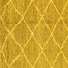 Square Machine Washable Abstract Yellow Modern Rug, wshabs1798yw