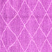 Square Machine Washable Abstract Pink Modern Rug, wshabs1798pnk