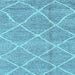 Square Abstract Light Blue Modern Rug, abs1798lblu