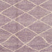 Square Machine Washable Abstract Rose Dust Purple Rug, wshabs1798