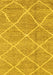 Machine Washable Abstract Yellow Modern Rug, wshabs1798yw