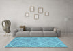 Machine Washable Abstract Light Blue Modern Rug in a Living Room, wshabs1798lblu