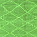 Square Abstract Green Modern Rug, abs1798grn