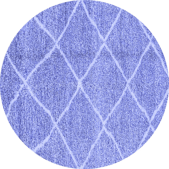 Round Machine Washable Abstract Blue Modern Rug, wshabs1798blu