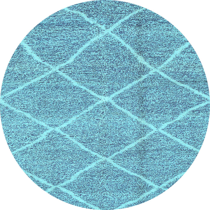 Round Machine Washable Abstract Light Blue Modern Rug, wshabs1798lblu