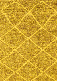 Abstract Yellow Modern Rug, abs1798yw