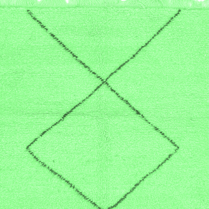 Square Machine Washable Solid Emerald Green Modern Area Rugs, wshabs1799emgrn