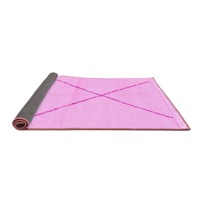 Sideview of Solid Pink Modern Rug, abs1799pnk