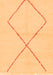 Solid Orange Modern Rug, abs1799org