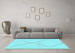 Machine Washable Solid Light Blue Modern Rug in a Living Room, wshabs1799lblu