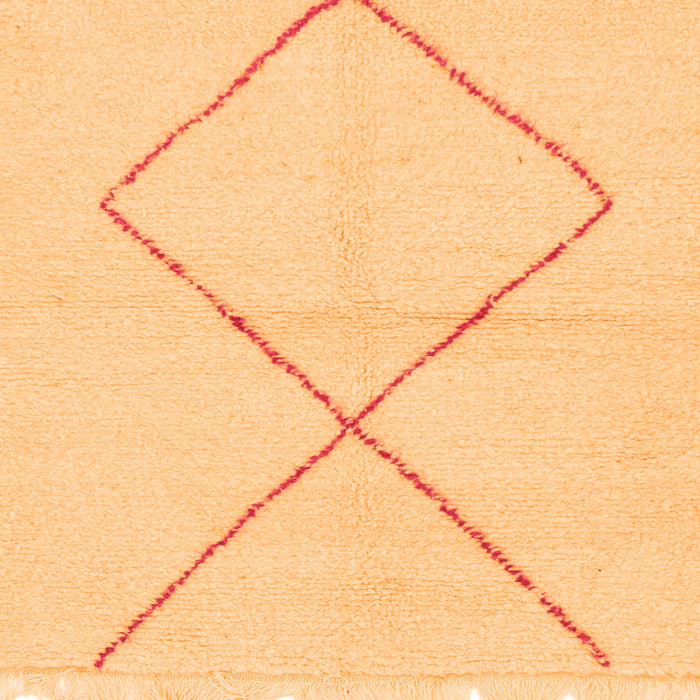 Square Solid Orange Modern Rug, abs1799org