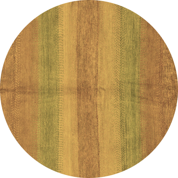 Round Abstract Brown Modern Rug, abs179brn