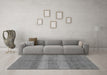 Machine Washable Abstract Gray Modern Rug in a Living Room,, wshabs179gry