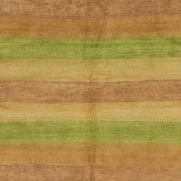 Square Abstract Orange Gold Modern Rug, abs179