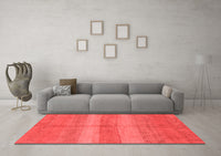 Machine Washable Abstract Red Modern Rug, wshabs179red