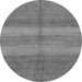 Round Machine Washable Abstract Gray Modern Rug, wshabs179gry